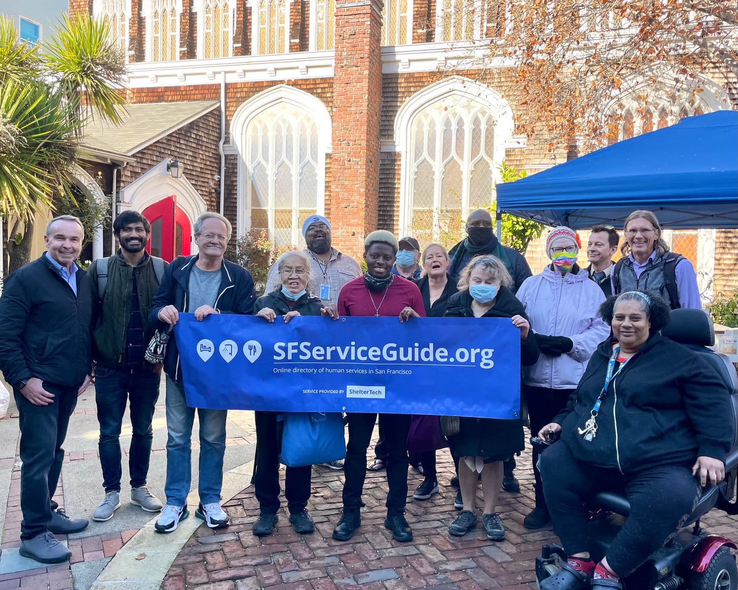 Community representatives and volunteers gathered at an SF Service Guide event